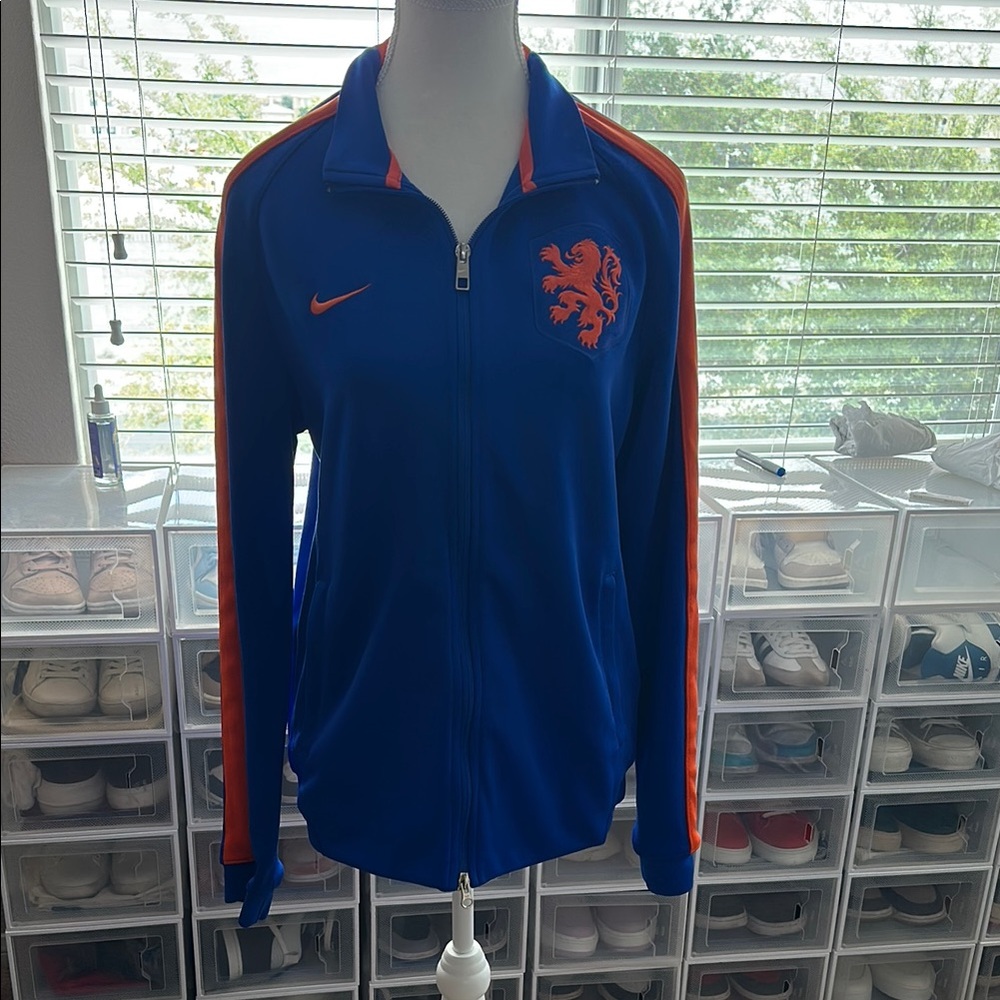 Nike Blue and Orange Women's Jacket